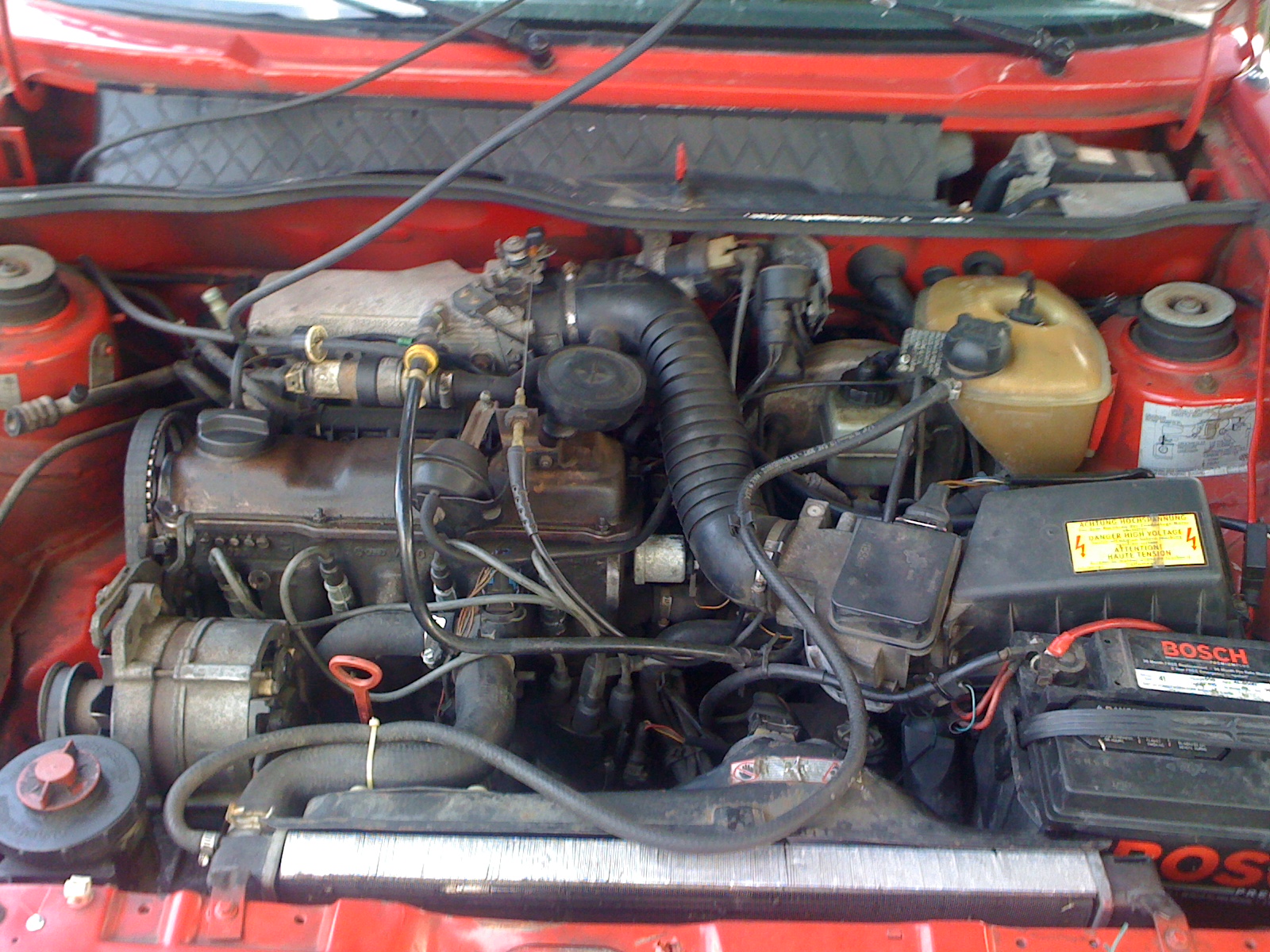 this is my engine and engine bay, 1.8L in the 90 cabby