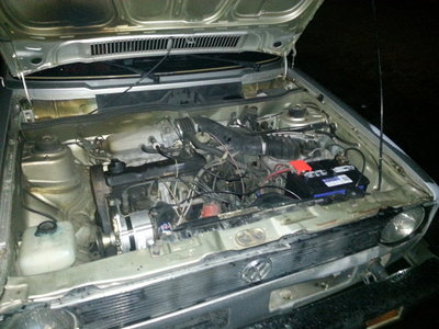 Wider angle of the engine.